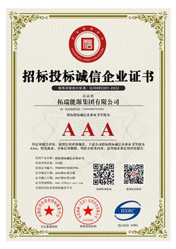 AAA級(jí)招標(biāo)投標(biāo)誠(chéng)信企業(yè)